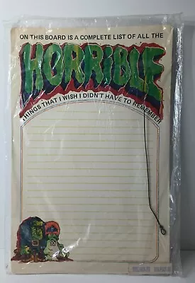 Vintage Memo Board Halloween Monster 11 X17  *No Marker* • $9.89