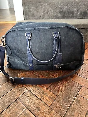 Rare MULBERRY BAG 'LARGE Denim TRAVEL/HOLDALL With Silver Hardware Unisex • £250