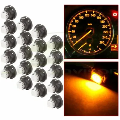 20Pcs Amber/Yellow T5 Neo Wedge LED Bulb A/C Heater Climate Control Lights Lamp • $7.99
