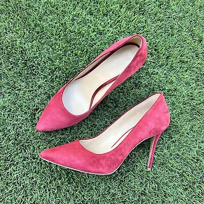 Size 9 MK Michael Kors Leather Heels Pump Shoes Red • $32.95