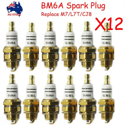 12X Spark Plug L7T BM6A BPMR7A RCJ6Y RCJ7Y For Wacker Echo NGK Makita Carlton • $20.99