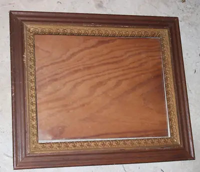 Antique Ornate  Wood & Gold Gilt Gesso Rosettes Frame Large 26 X 22 • $75