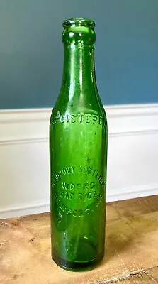 Vintage Newport Bottling Works Soda Bottle - Maine - Green Embossed 7 Oz. • $13