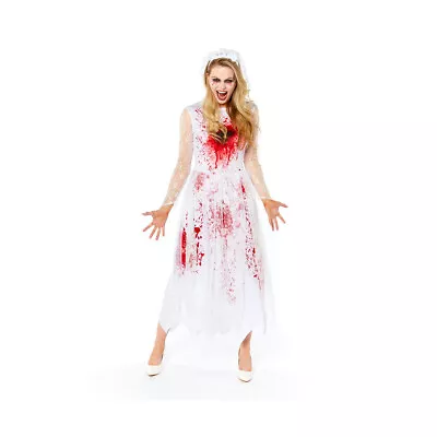 BLOODY BRIDE - Adult Fancy Dress - Hen Night - Zombie - Vampire - Costume Party • £19.99