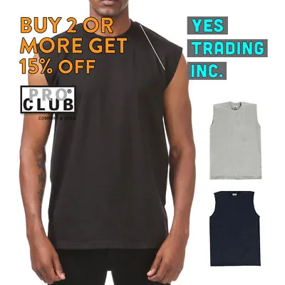 Proclub Pro Club Mens Casual Tank Top T Shirt Sleeveless Shirts Muscle Tee Gym • $6.99