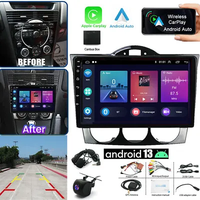 For 2003-2008 Mazda RX-8 Apple Carplay Android 13 Car Stereo Radio GPS NAVI FM • $134.97