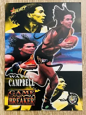 Wayne Campbell Signed 1995 AFL Select Game Breaker Richmond Tigers • $9.99