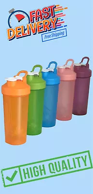 Protein Shaker Bottle Classic 20 Oz. 5 Pack!!Workout Fitness Powder Mixer Cup • $24.99