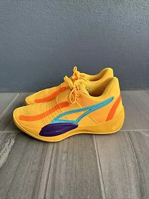 $70 • Buy PUMA Rise Nitro Mens US11.5 Sun Stream Basketball Shoe 377012-01