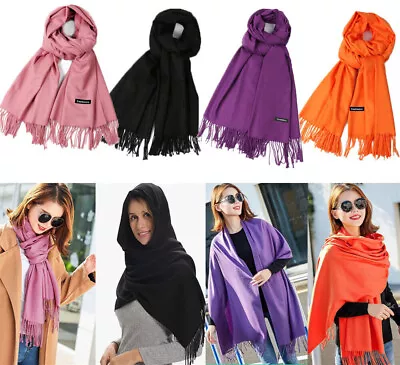 £6.99 • Buy Cashmere Scarf Wrap Wool Blend Shawl Soft Large Thick Warm Luxury Ladies Scarves