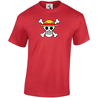 Anime One Piece Straw Hat Pirates Flag Japanese T-shirt Adults Teens & Kids • £9.99