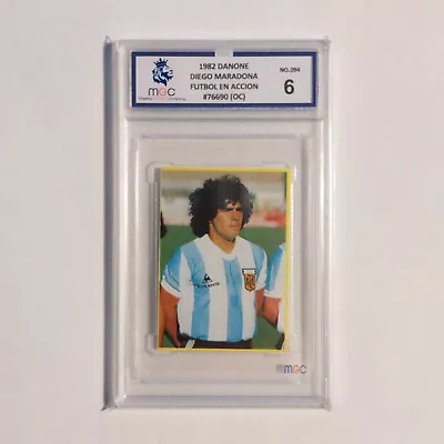 Diego Maradona 1982 Danone Soccer Card Futbol En Accion #94 MGC Graded Argentina • £364.84