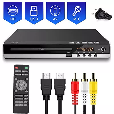 1080p DVD Player All Region Free DVD CD USB Player With HD+RCA Output US C7N0 • $36.99