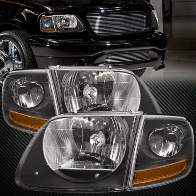 Fits 97-03 Ford F150 Expedition Lightning SVT Headlights Set W/ Corner Lights • $78.17