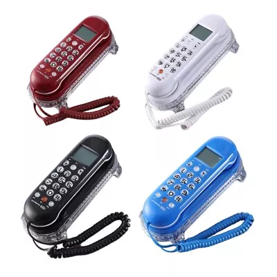 B365 Corded Telephone LCD Display Redial Multi-language Fixed Landline Phone • £14.39