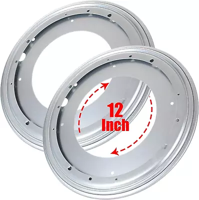 2Pack 12Inch Lazy Susan Hardware 5/16” Thick Turntable Bearings 1000Lbs Rotating • $26.99