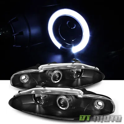 1995-1996 Mitsubishi Eclipse LED Halo Projector Headlights Headlamps Left+Right • $137.99