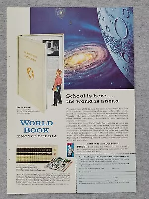 1958 Magazine Advertisement Page World Book Encyclopedia Vintage Print Ad • $7.99