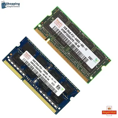£8.99 • Buy Hynix DDR2-800MHz-200Pin, DDR3-1333MHz-204Pin, Laptop RAM Memory SO-DIMM 2GB 4GB