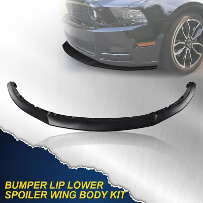 Fit For 2013-2014 Ford Mustang R Style Front Lower Lip Spoiler Carbon Fiber Look • $29.91