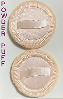 Powder Puff Cosmetic Makeup Face Sponges Beauty Foundation Compact Pack Of 2 New • £2.79