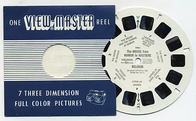 The MEUSE From NAMUR To HASTIERE Belgium 1958 View-Master Single Reel 1961 • $3.50