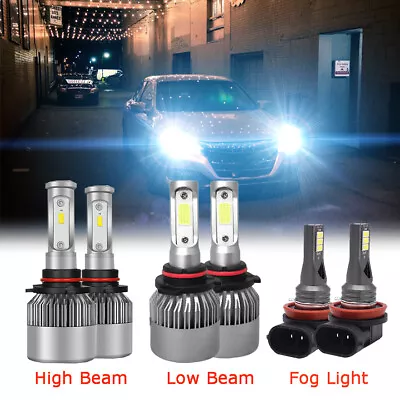 For Honda Accord 2006-2009 2010 2011 2012 LED Headlight High/Low Fog Light Bulbs • $33.29