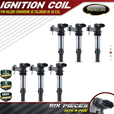 $87.99 • Buy 6x Ignition Coils Pack For Holden Commodore VZ Statesman WL Rodeo RA V6 3.6L