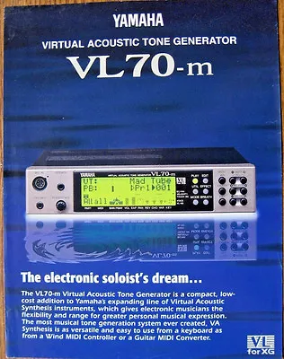 Original Yamaha Color Brochure For VL70-m Virtual Acoustic Printed In Japan • $39.99