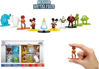 Disney Pixar NANO METALFIGS By Jada Collectible 10 Pack Die-Cast Metal Figurines • $26.06