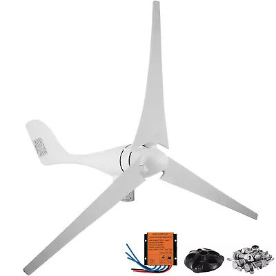 $115.50 • Buy 400W Wind Turbine Generator Kit Rotor W/ 3 Blades Charge Controller DC 12 V
