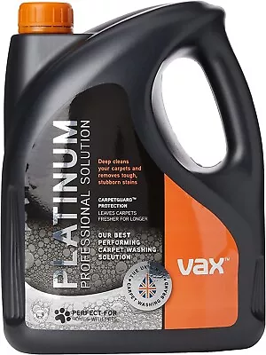£33.49 • Buy Vax Platinum Professional 4 Litre Carpet Cleaner Solution Deep Cleans And Remo