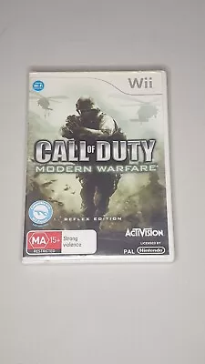  VG Wii Call Of Duty Modern Warfare Reflex Edition Nintendo Game PAL With Manual • $7