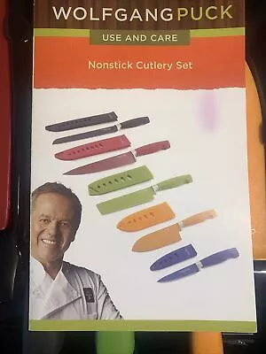 Wolfgang Puck 10 Piece Non Stick Cutlery  Live Love Eat  Kitchen Knife Set • $23