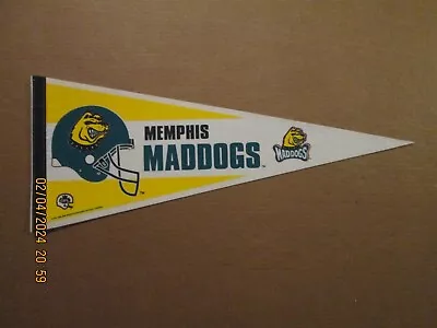 CFL Memphis Maddogs Vintage Defunct Circa 1995 Team Logo Football Pennant • $75