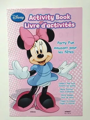 3x Disney Minnie Mouse Party Fun Activity Book Connect Dot Word Game Maze Colour • $5.49