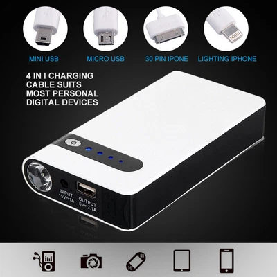 $39.49 • Buy Portable 20000mAh Car Jump Starter Vehicle Charger Power Bank Battery Engine AUS