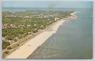 Mississippi Gulf Coast Aerial View Biloxi Lighthouse Mississippi 1970s Postcard • $5.95