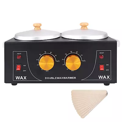 Double Wax Warmer Machine Professional Electric Wax Heater Pot For Hair Removal  • $64.88