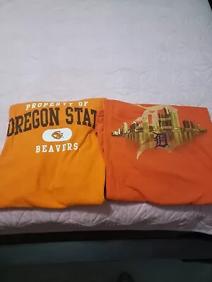 Vintage Foot Locker Oregon State And Detroit Lions Lot Of 2 Shirts Size 3XL • $9.99