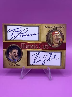 $7.99 • Buy Trevor Lawrence | Tim Tebow Dual Autograph Historic Cuts Facsimile