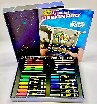 Crayola Star Wars Spaceship Design Pro Colour Pencils Pip Squeak Markers Book  • £10
