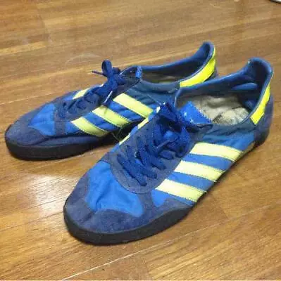 Vintage 80's Adidas Marathon 80 Blue X Yellow Sneakers Men Us9.5 • $1155.52