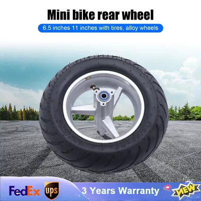 110/50-6.5 Rear Wheel  Mini Pocket Bike Wheel W/ Tyre Alloy Rim Hub Inner Tube • $42.75