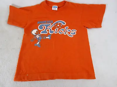 Vintage 1970's Minnesota Kicks Soccer Team Child Sized T-shirt Small 6-8 • $24.99