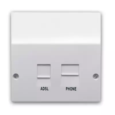 ADSL Filtered BT/RJ11 Faceplate Splitter • £11.85