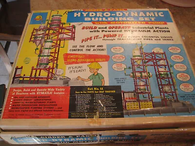 Vintage Kenner’s Girder Panel Hydro Dynamic Building Set No. 11 1961 + More • $150