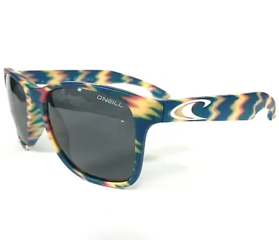 O'Neill Sunglasses ONS-SHORE C.110P Blue Aztec Southwestern Frame Gray Lenses • $44.99