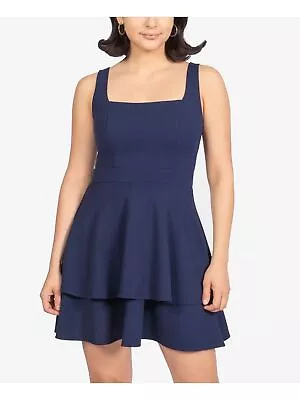 B DARLIN Womens Sleeveless Square Neck Mini Fit + Flare Dress • $5.94