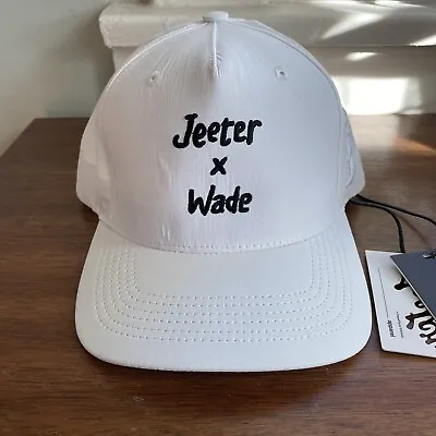 Jeeter X Wade Hall Of Flame Embroidered Snapback Hat Dwayne NBA Streetwear White • $49.99